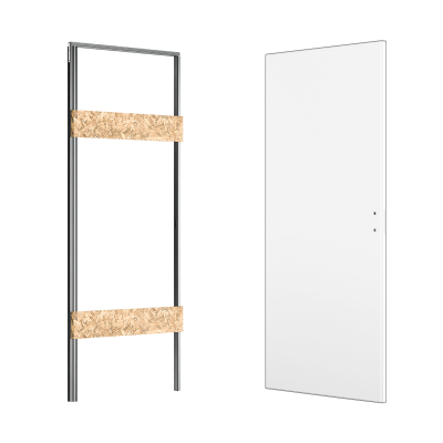 Ermetika xREVERx falsíkban záródó tapéta ajtó szett olasz méretezésben 910 x 2140 mm / 100 mm